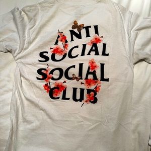 Anti social social club cherry blossom shirt